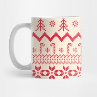 Christmas knitted pattern Mug